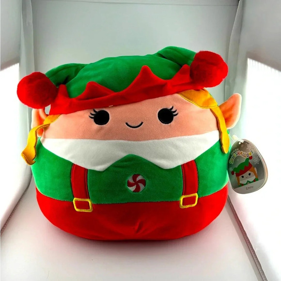 KELLYTOY Squishmallow 12” Emmy the elf christmas/holiday stuffed toy plush - Picture 1 of 8